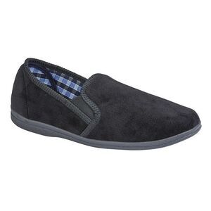 Sleepers Mens Wilson Velour Slippers / Black